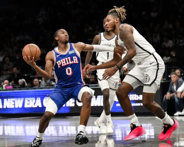 迈博体育 NBA季前赛:篮网114-108击败76人,恩比德6分8失误